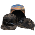 Texas Hat - Flat Bill - Tan Camo - Laser Mesh