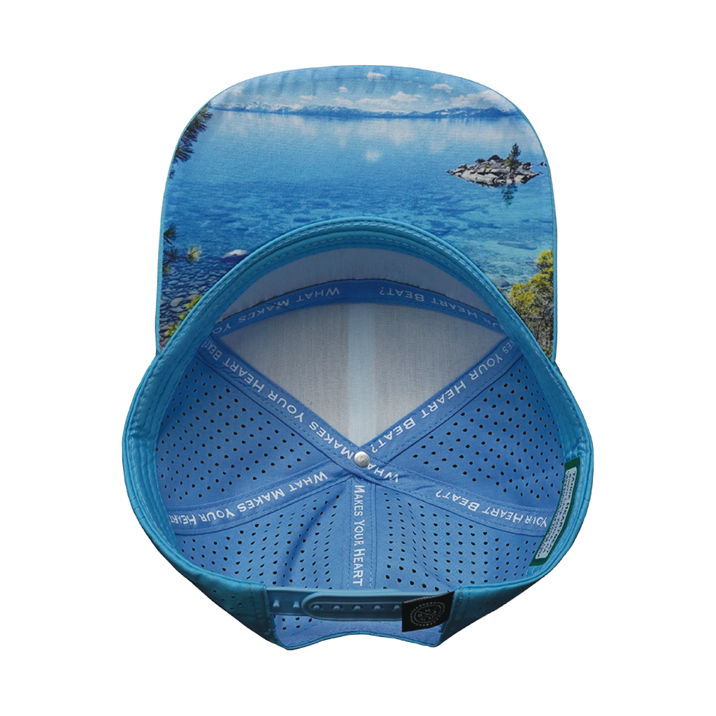 THB Hat - Flat Bill - Light Blue / White / Teal - Laser Mesh