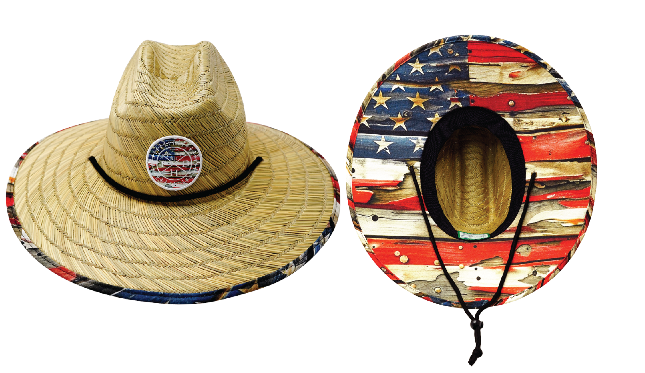THB Straw - Sun Hat - Flag Rugged