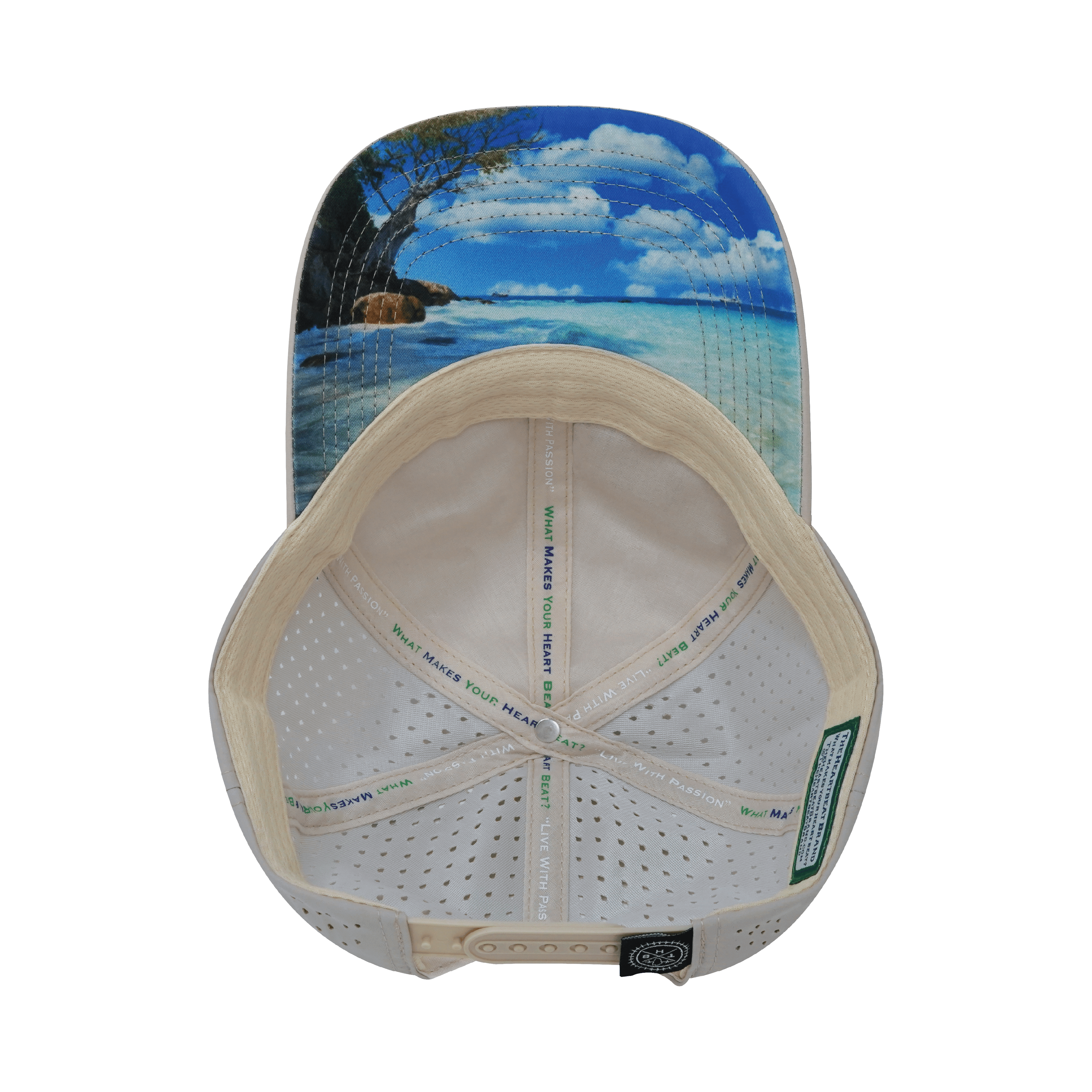 Virgin Islands Hat - Dad Hat - Light Gray - Laser Mesh