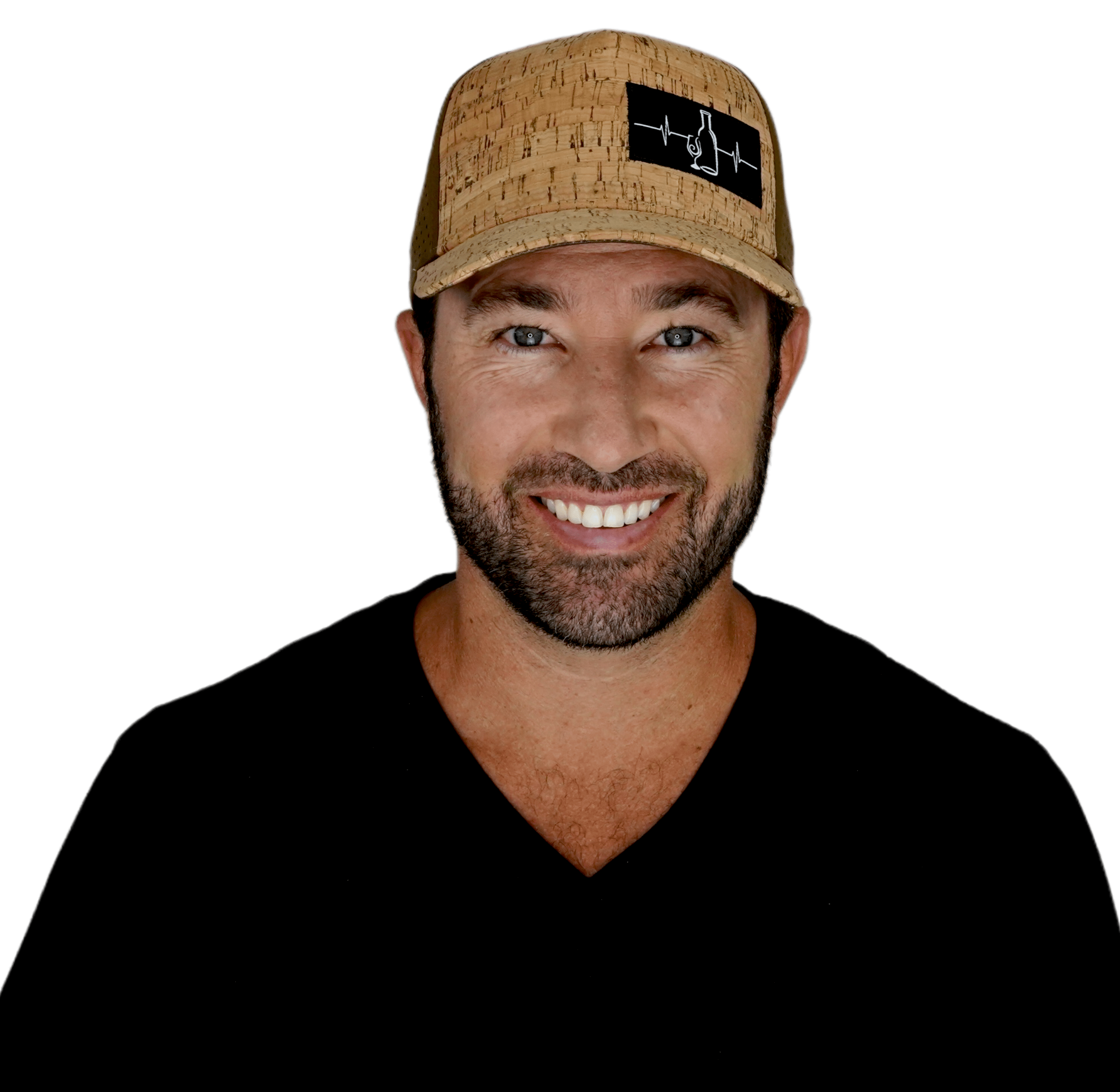 Wine Hat - Trucker Hat - Cork - Brown - Laser Mesh
