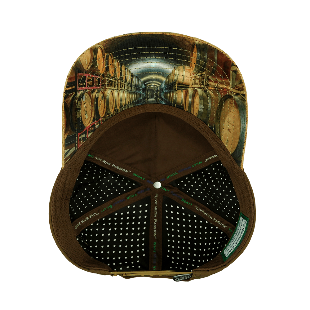 Wine Hat - Trucker Hat - Cork - Brown - Laser Mesh