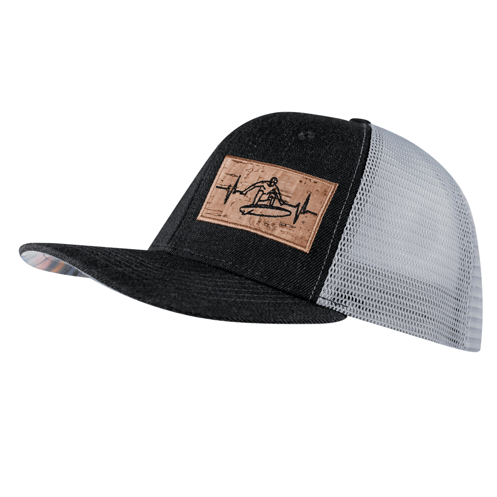 Surf Hat - Baseball Hat Fit - Charcoal / Gray - Trucker Mesh