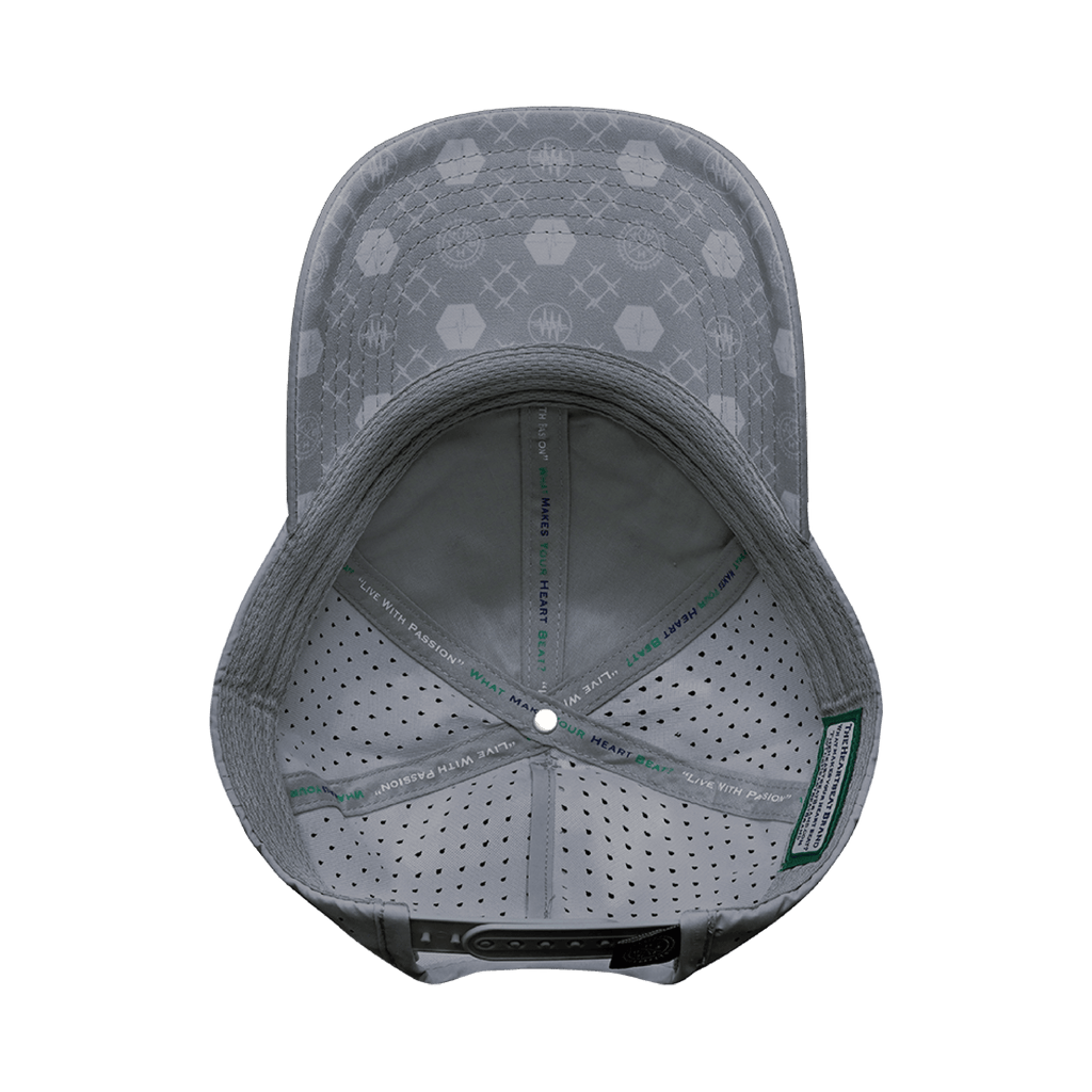 Yoga Hat - Dad Hat - Ponytail - Gray - Laser Mesh