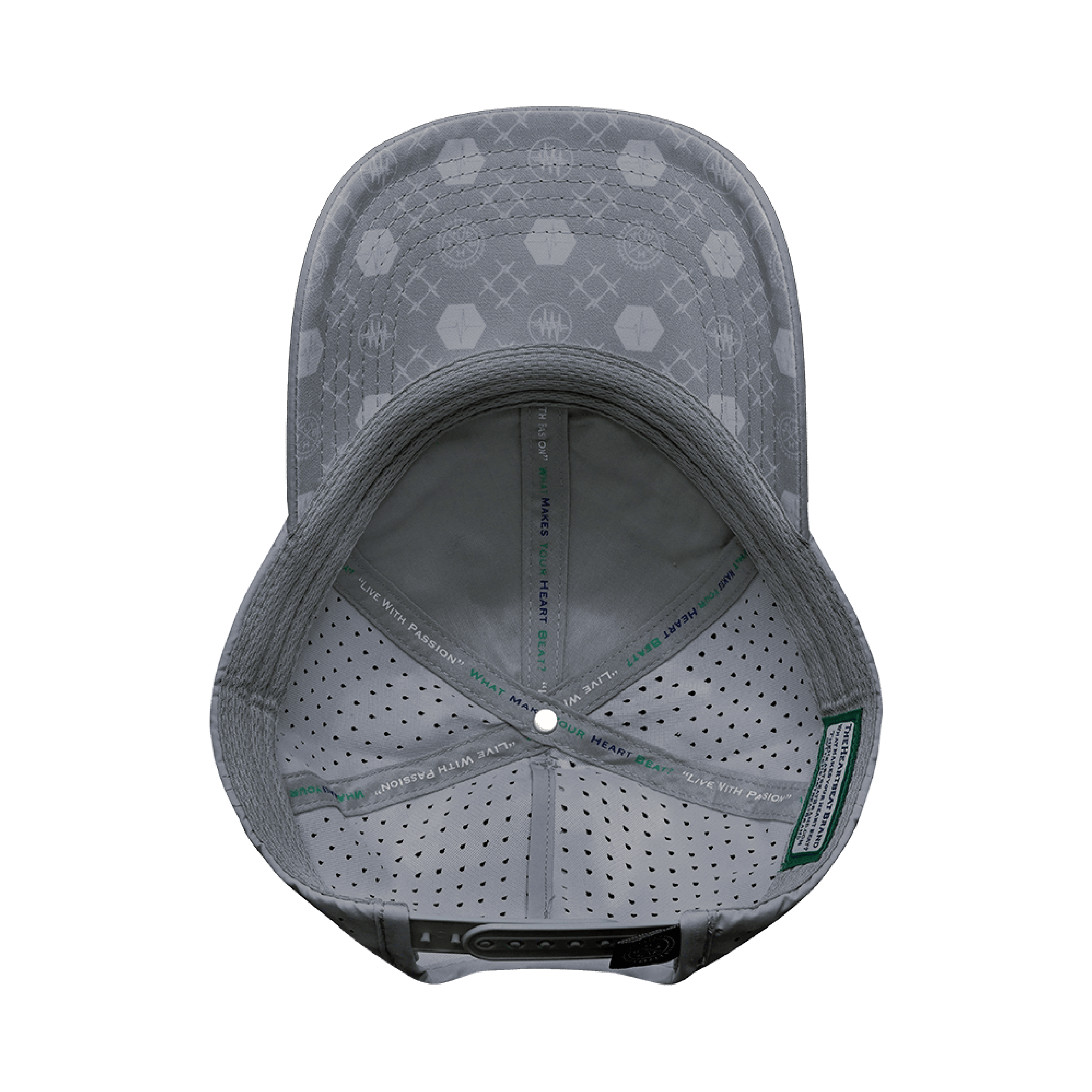 Yoga Hat - Dad Hat - Ponytail - Gray - Laser Mesh