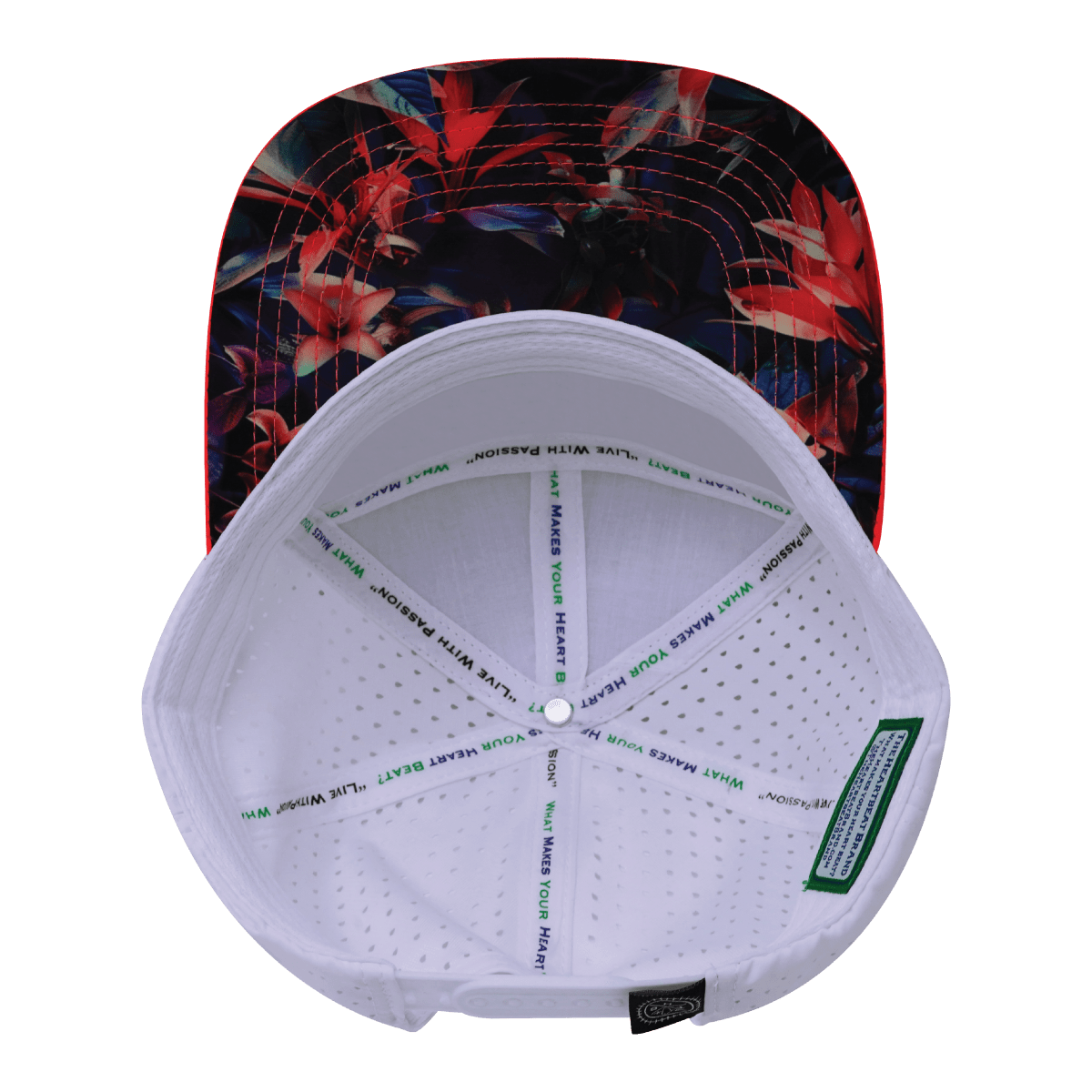 **YOUTH** Color Vibes Hat - Flat Bill - Electric Eden - Neon Peach / Neon Blue / White - Laser Mesh