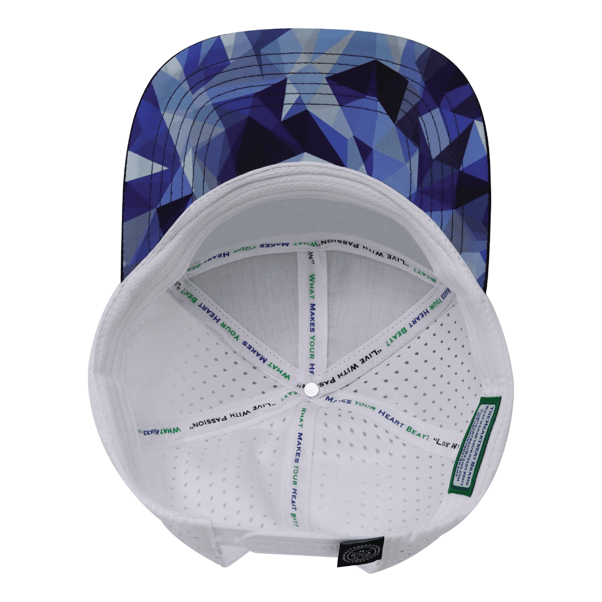 **YOUTH** Color Vibes Hat - Flat Bill - Geo Blue - Navy / White - Laser Mesh