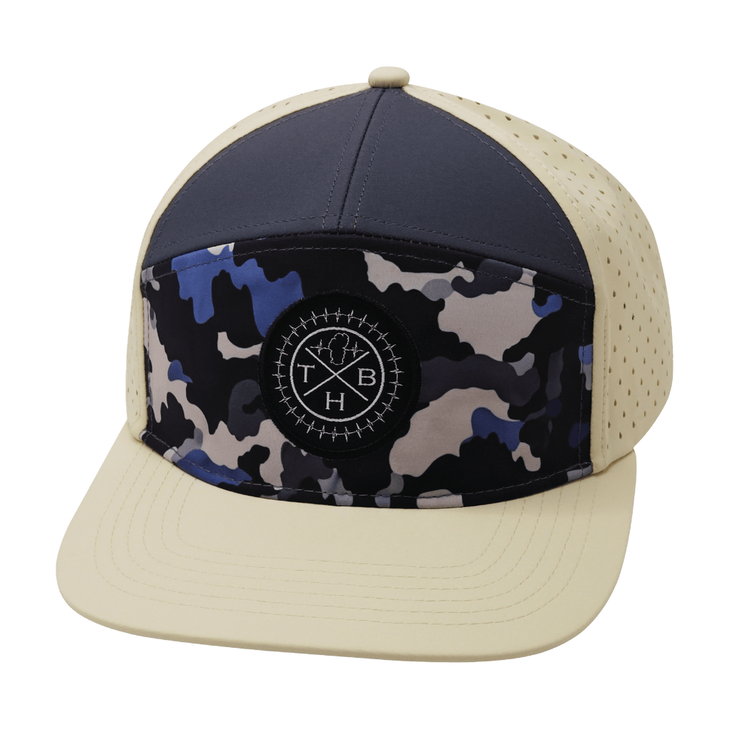 **YOUTH** Color Vibes Hat - Flat Bill - Dusk Camo - Cream / Charcoal - Laser Mesh