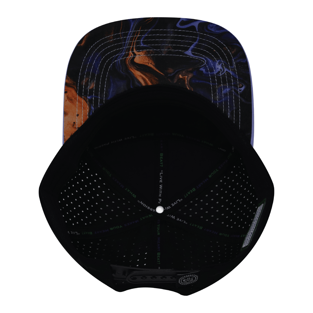 **YOUTH** Color Vibes Hat - Flat Bill - Midnight Mirage - Baby Blue / Black - Laser Mesh
