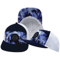 **YOUTH** Color Vibes Hat - Flat Bill - Geo Blue - Navy / White - Laser Mesh