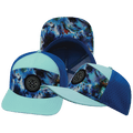 **YOUTH** Color Vibes Hat - Flat Bill - Nebula - Mint / Blue - Laser Mesh