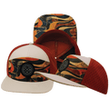 **YOUTH** Color Vibes Hat - Flat Bill - Rustic River - Cream / Red Rock - Laser Mesh