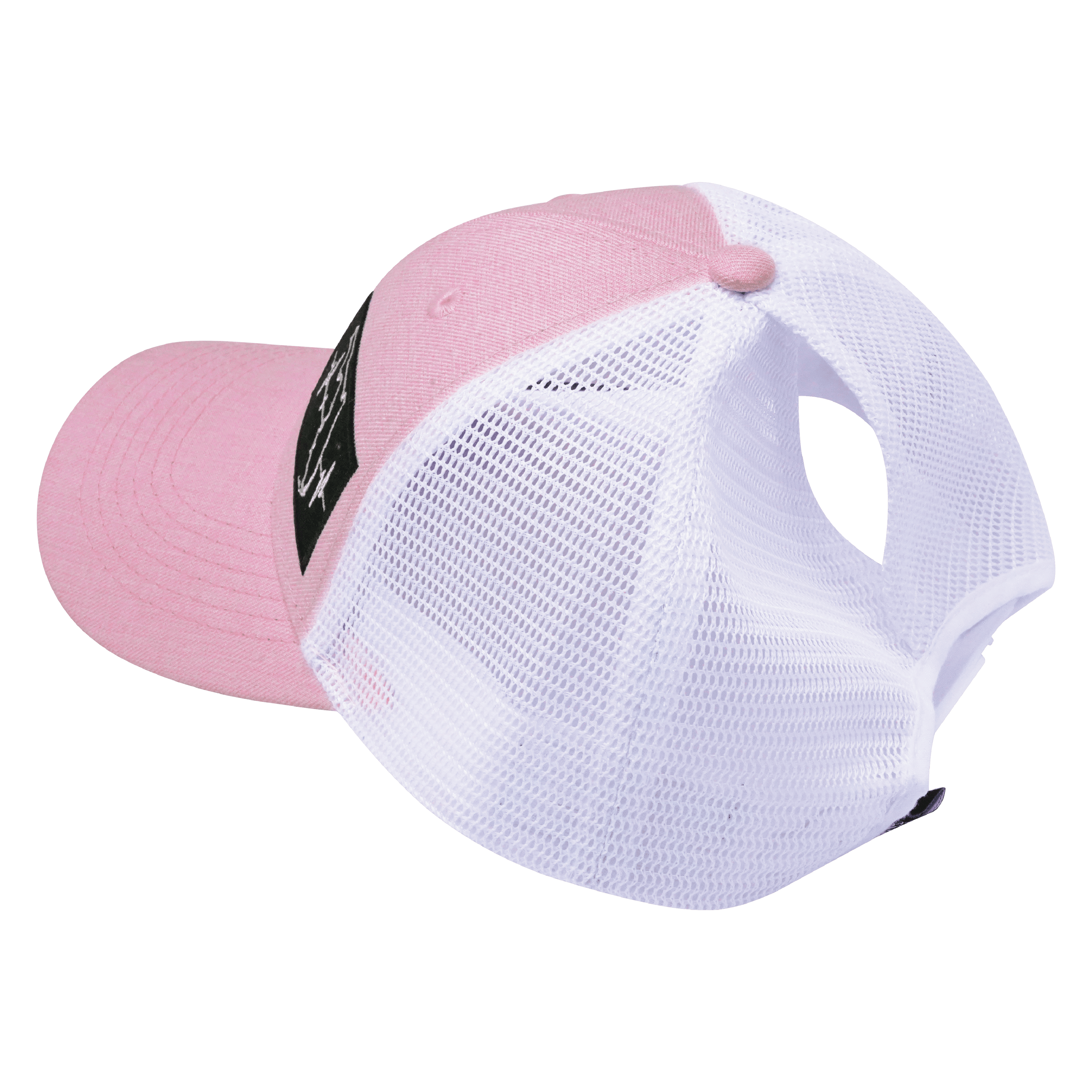 **YOUTH** Florida Hat - Low Profile - Ponytail - Pink / White - Trucker Mesh
