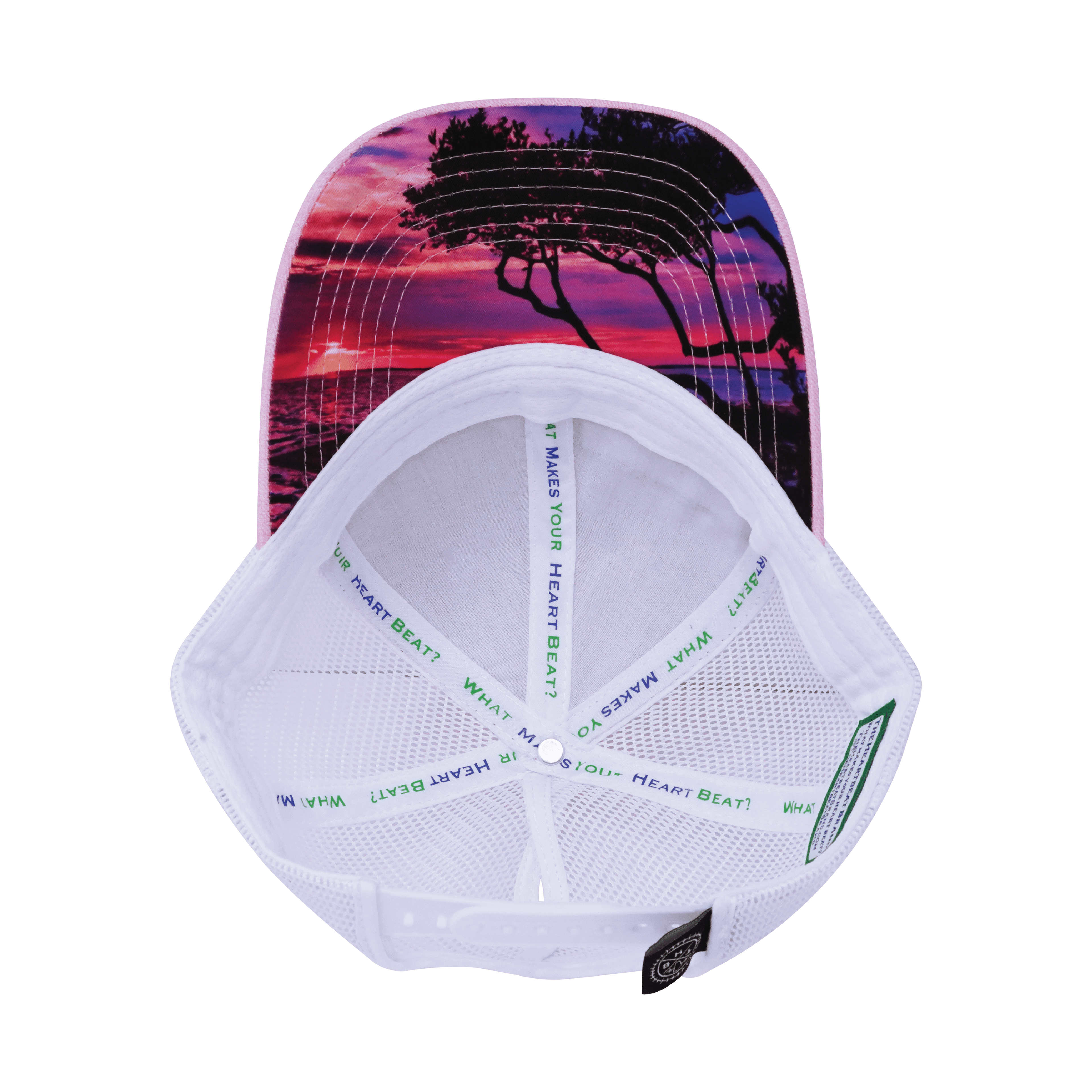 **YOUTH** Florida Hat - Low Profile - Ponytail - Pink / White - Trucker Mesh