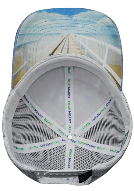 **YOUTH** Florida Hat - Low Profile - Light Blue / White - Trucker Mesh