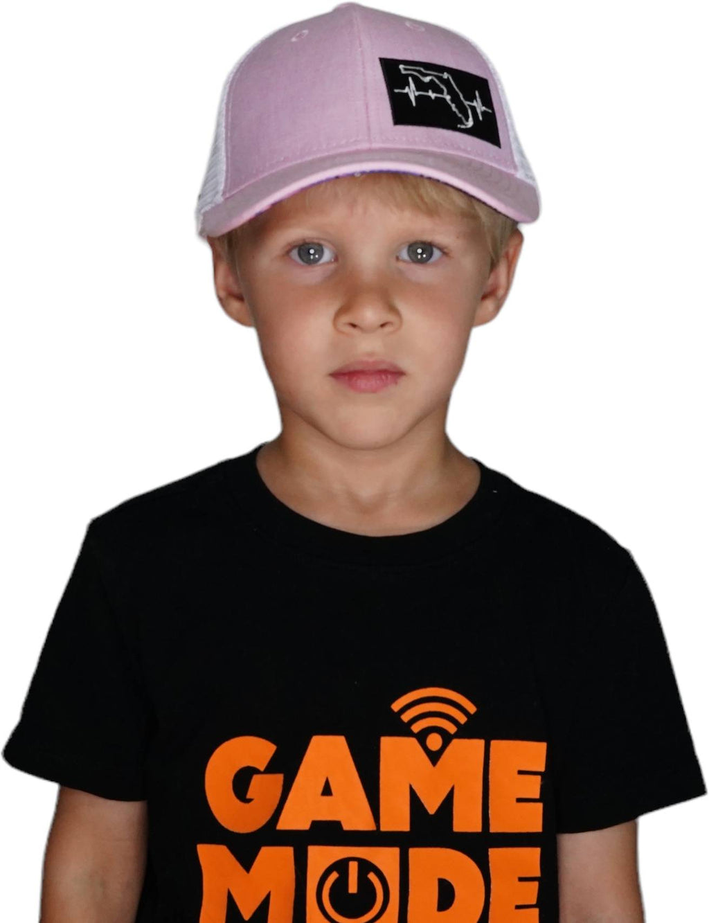 **YOUTH** Florida Hat - Low Profile - Pink / White - Trucker Mesh