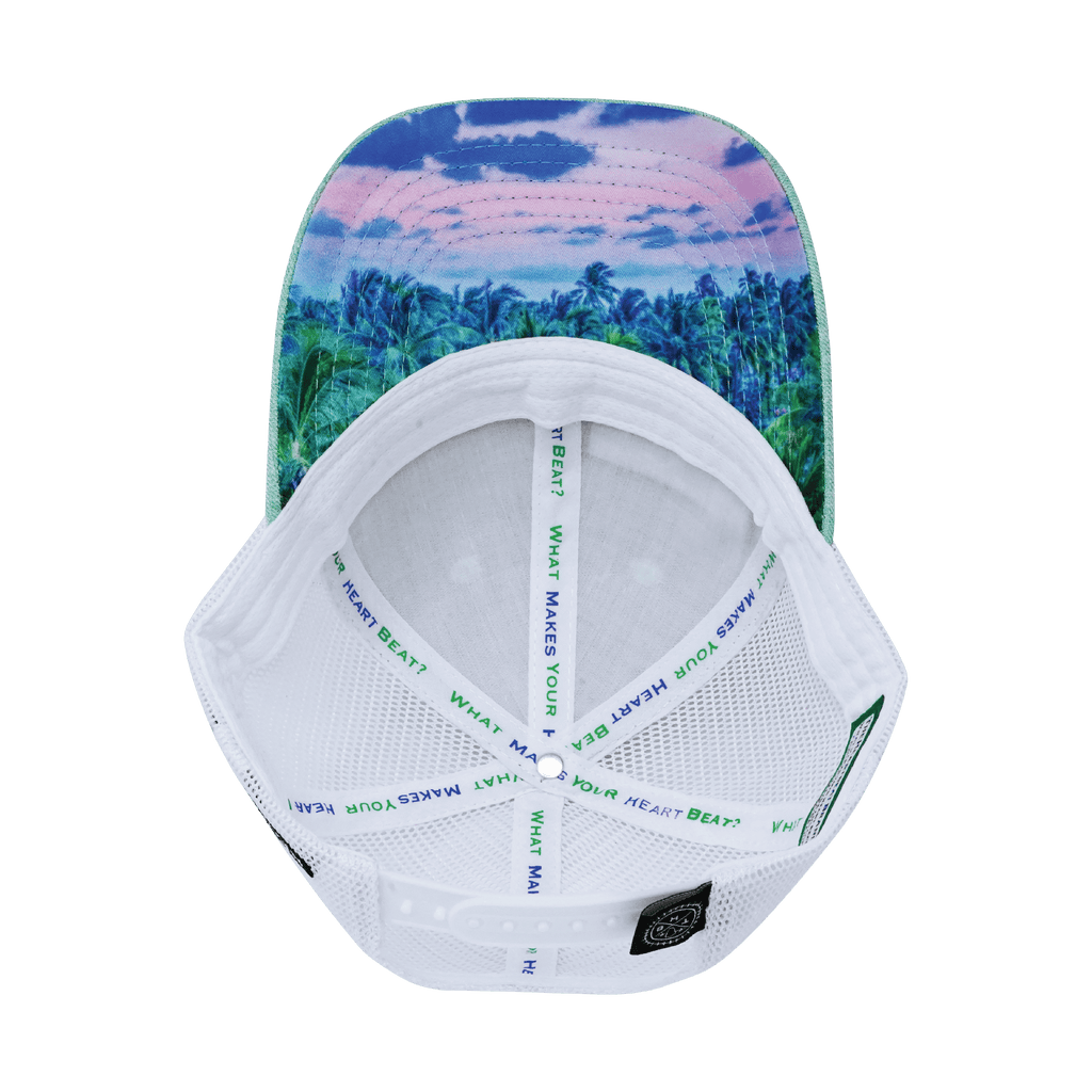 **YOUTH** Florida Hat - Low Profile - Teal / White - Trucker Mesh