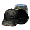 **YOUTH** Tahoe Hat - Baseball Hat Fit - Tan Camo / Black - Trucker Mesh
