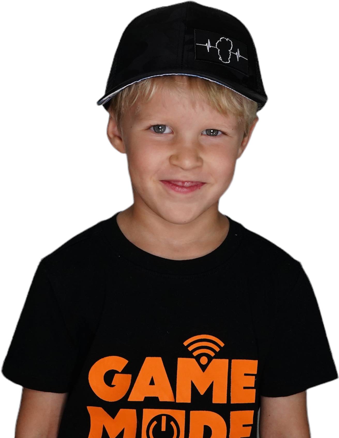 **YOUTH** Tahoe Hat - Baseball Hat Fit - Black Camo / Black - Trucker Mesh