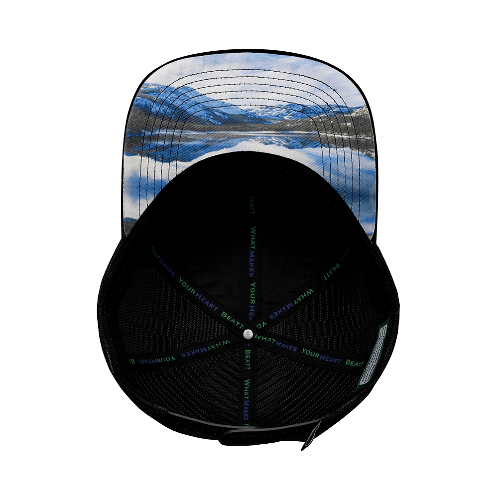 **YOUTH** Tahoe Hat - Baseball Hat Fit - Black Camo / Black - Trucker Mesh