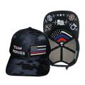 **YOUTH** Team Heroes Hat - Baseball Hat Fit - Navy Camo / Black - Trucker Mesh